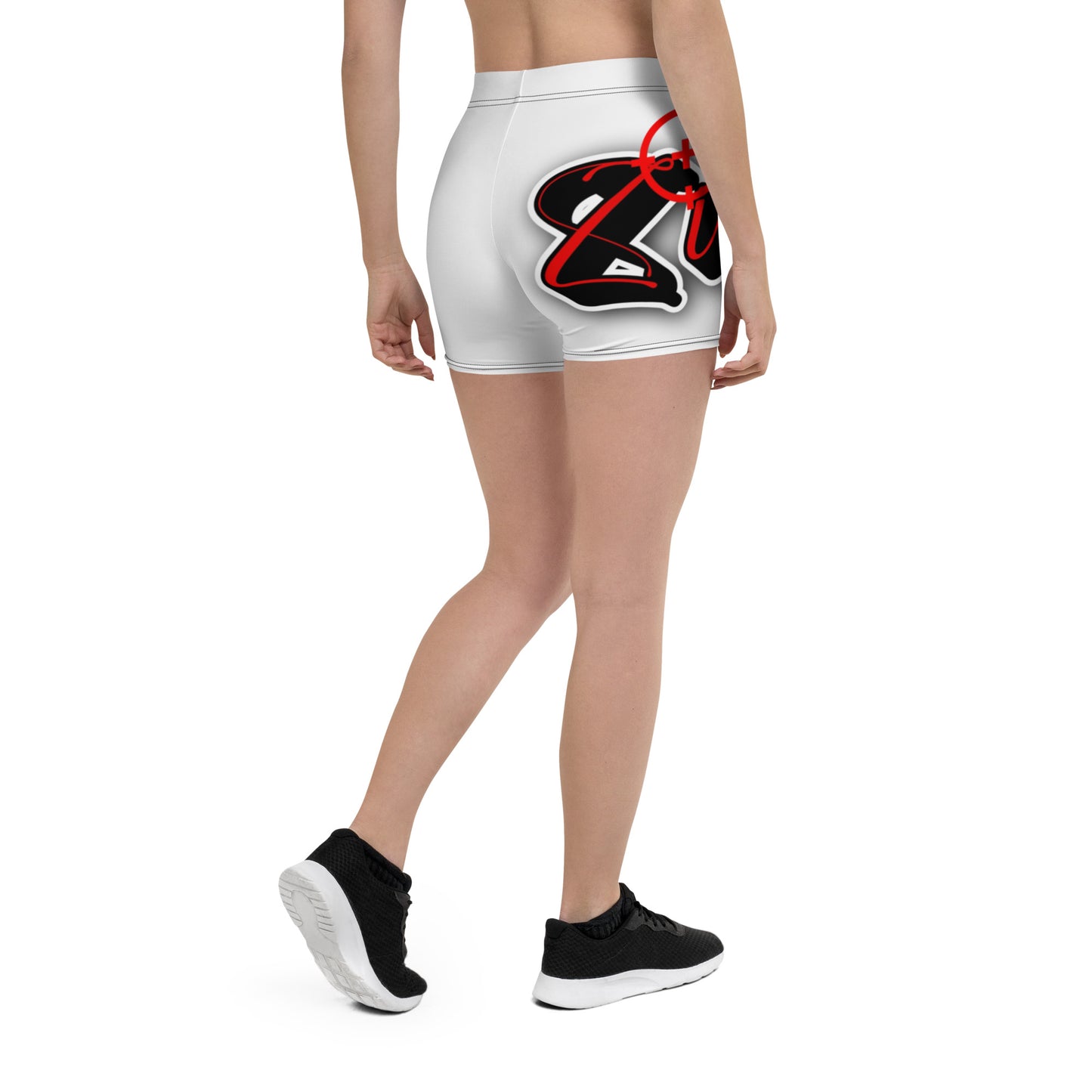 Shorts Feminino de academia Zona De Impacto - Branco