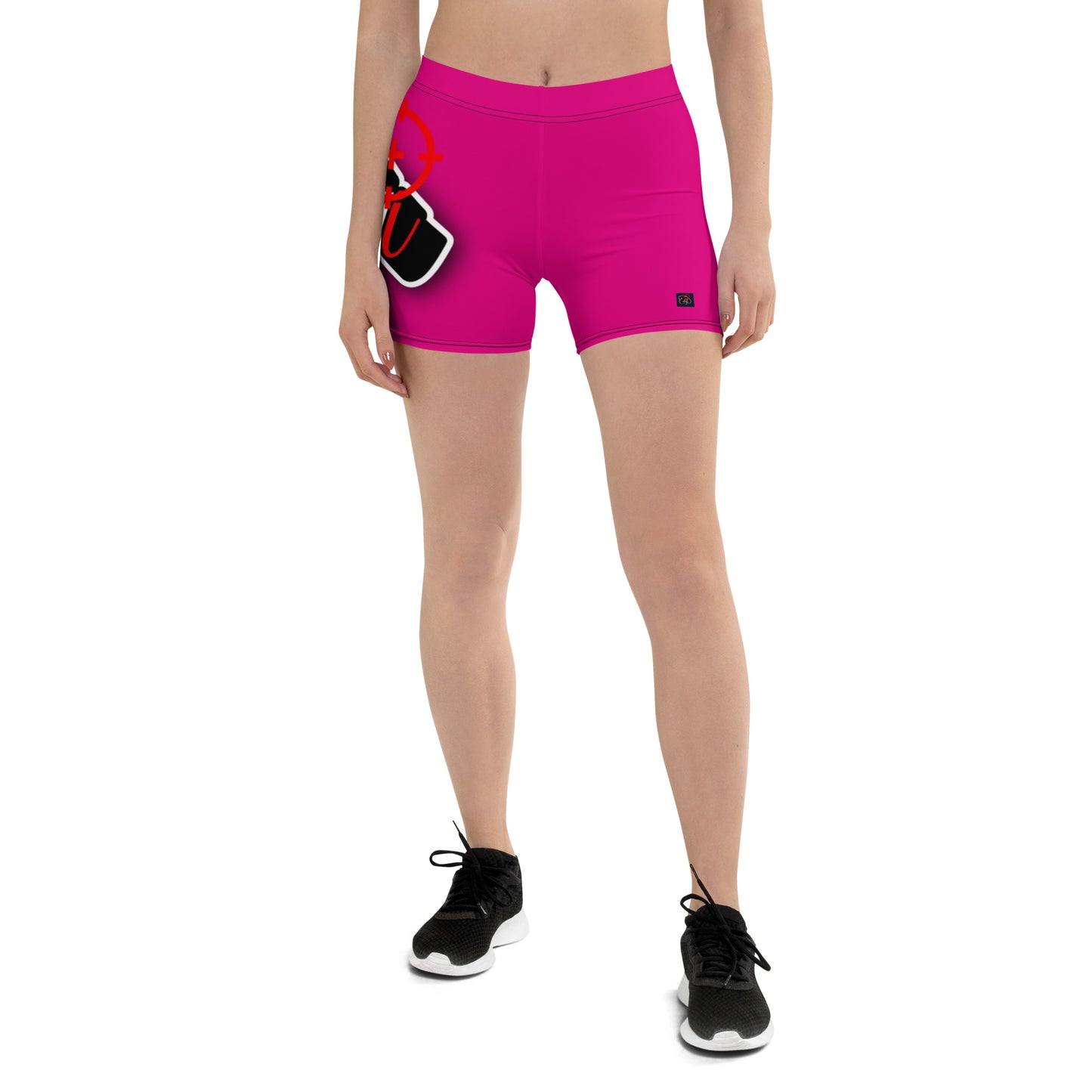 Shorts Feminino de academia Zona De Impacto - Rosa Pink