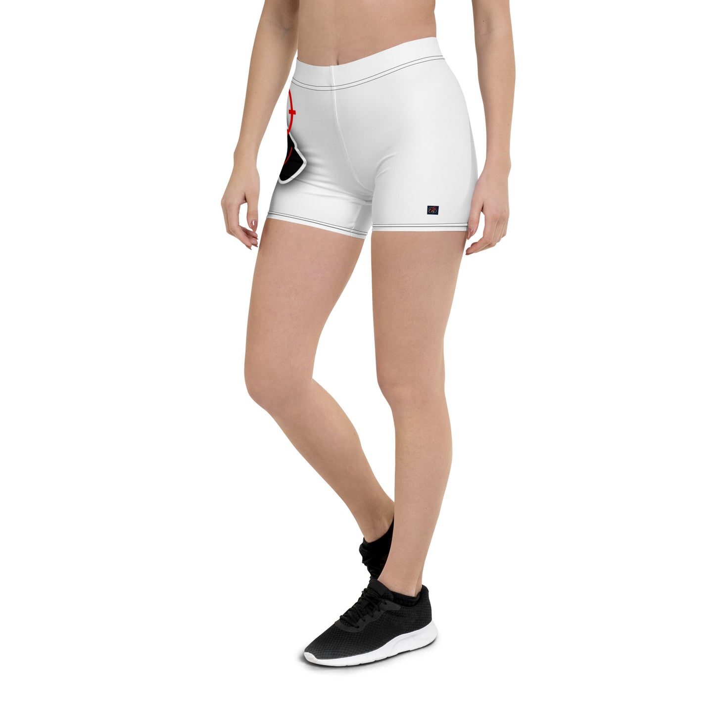 Shorts Feminino de academia Zona De Impacto - Branco