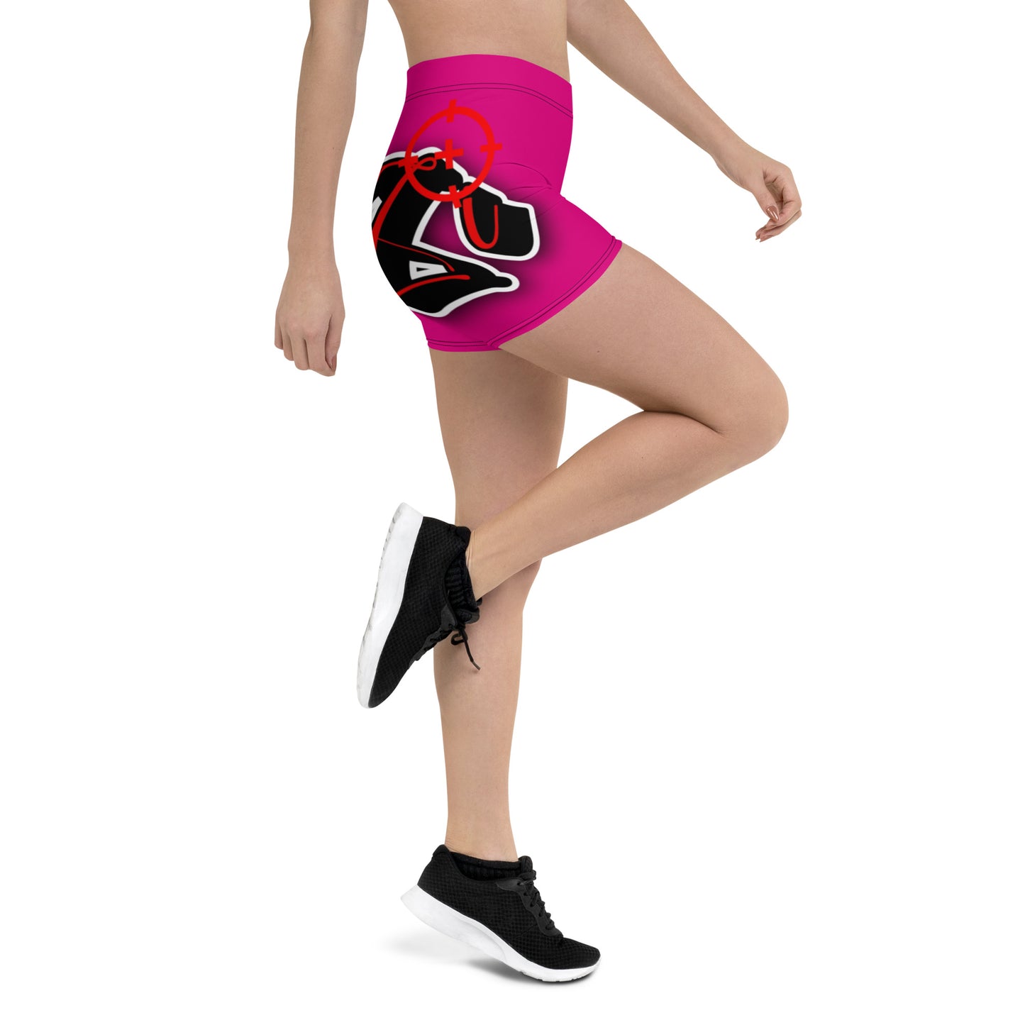 Shorts Feminino de academia Zona De Impacto - Rosa Pink