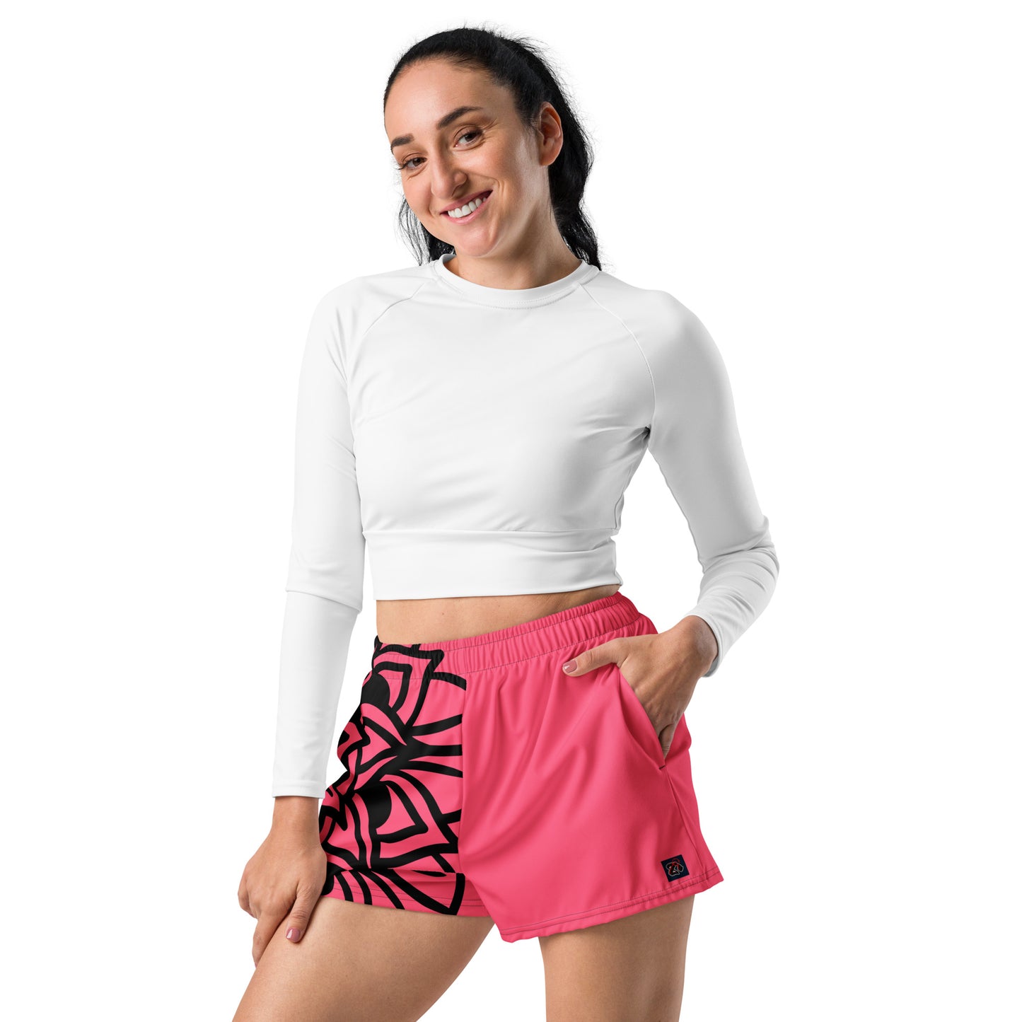 Short esportivo feminino Zona De Impacto - Rosa Pink