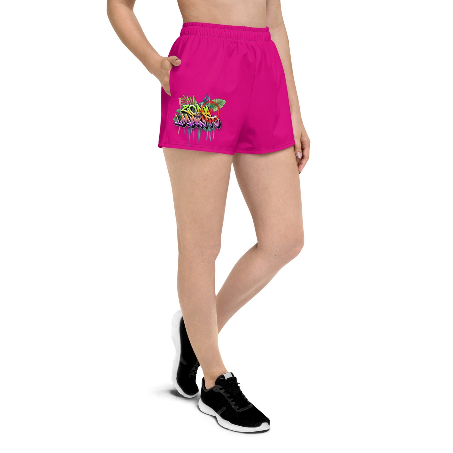 Short feminino sport Zona De Impacto Plant - Rosa Pink