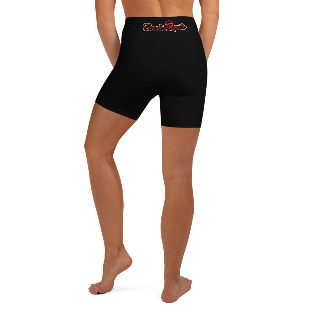 Shorts de Yoga Feminino Zona De Impacto - Preto