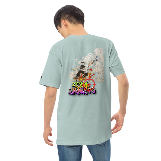 Camiseta grossa premium Zona De Impacto - estampada Skateboard