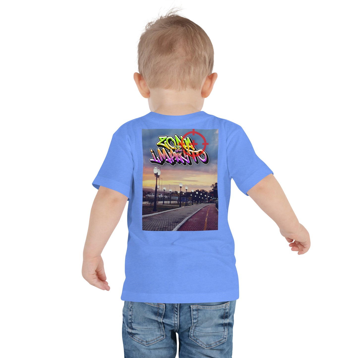 Camiseta Infantil bordado de Manga Curta Zona De Impacto