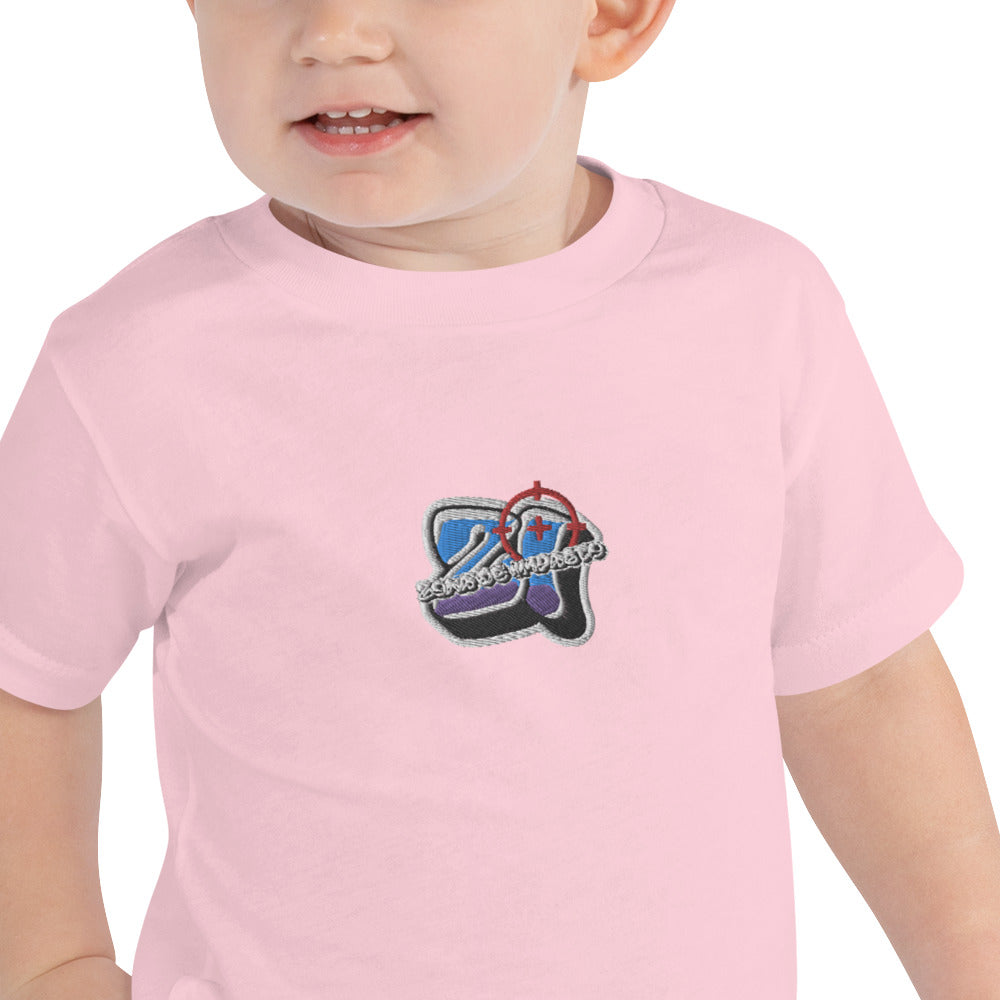 Camiseta Infantil bordado de Manga Curta Zona De Impacto