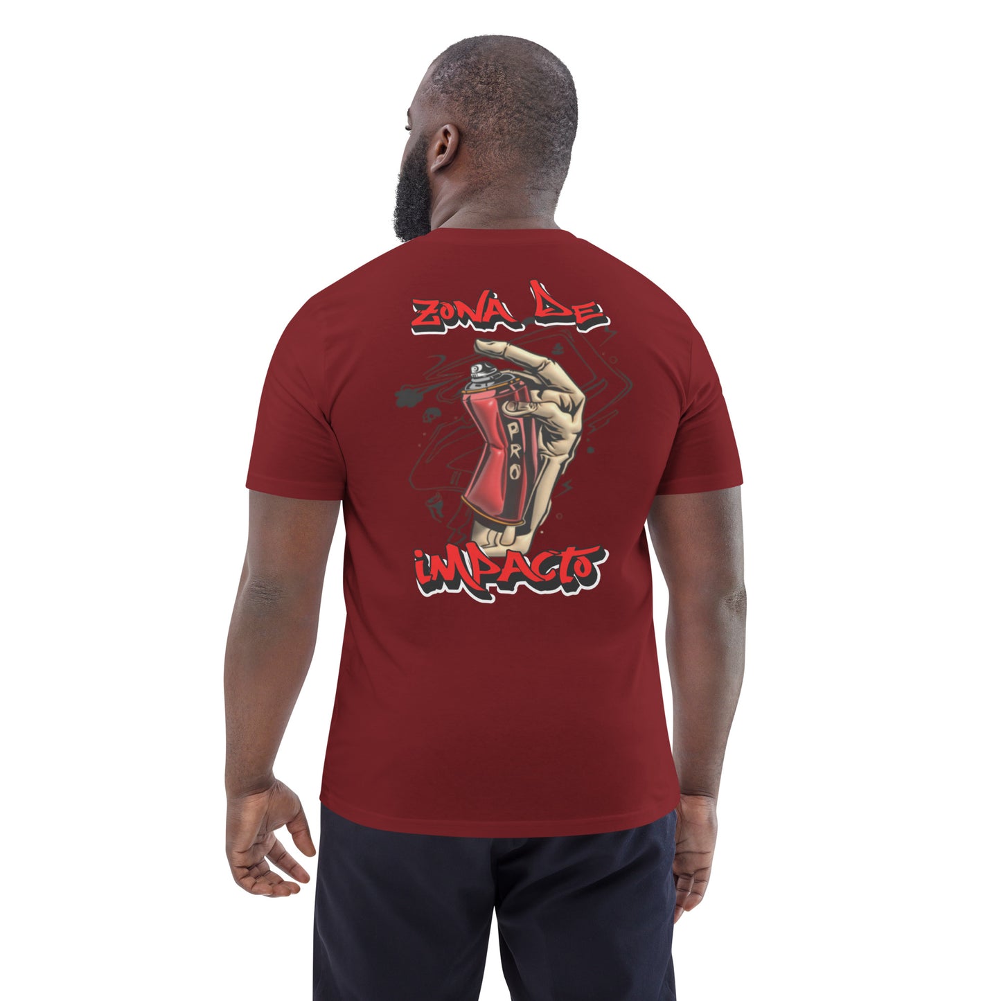 Camiseta masculina de Algodão Orgânico Zona De Impacto - Pro